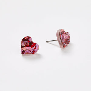 Heart Stud Earrings | Cherry