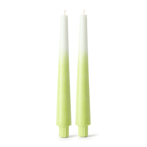 Ombre Taper Candle Set | Neon Yellow