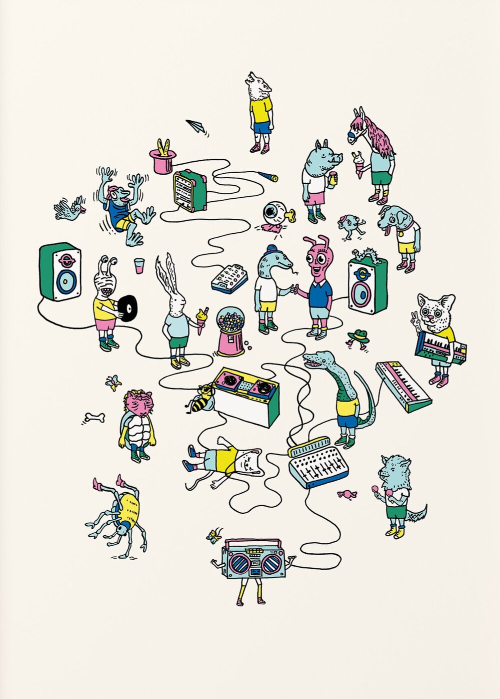 Party Animals | Art Print
