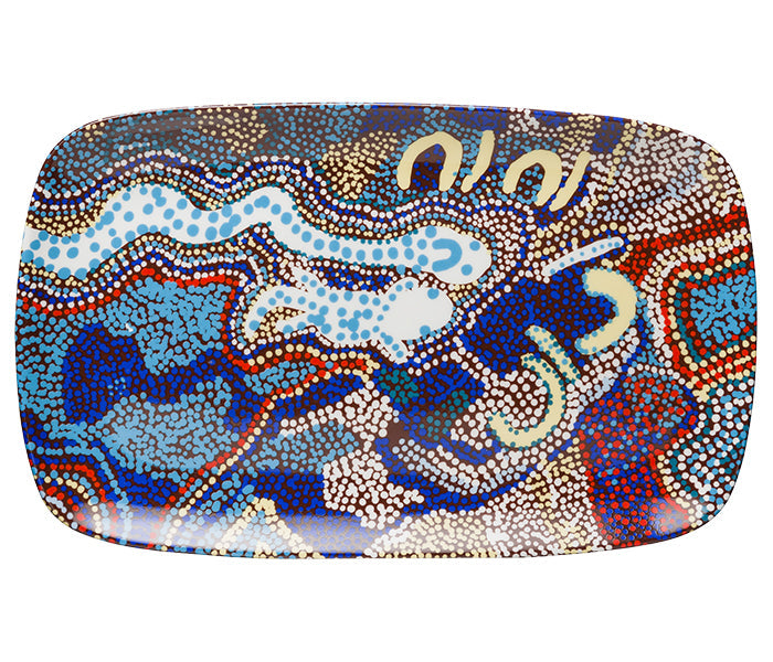 Aboriginal Art Bone China Plate | Various Colours