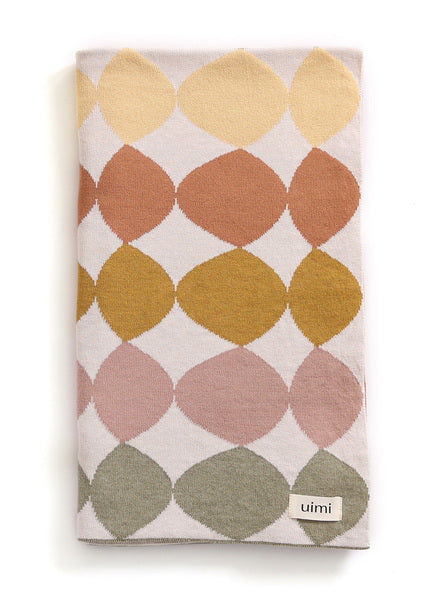 Egyptian Cotton Blanket Pebbles Terracotta