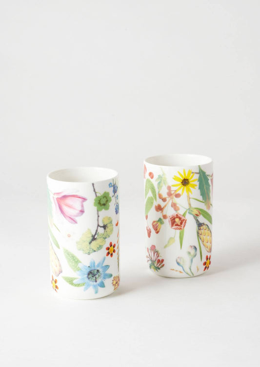 Spring Flowers Tumbler Set Of 2