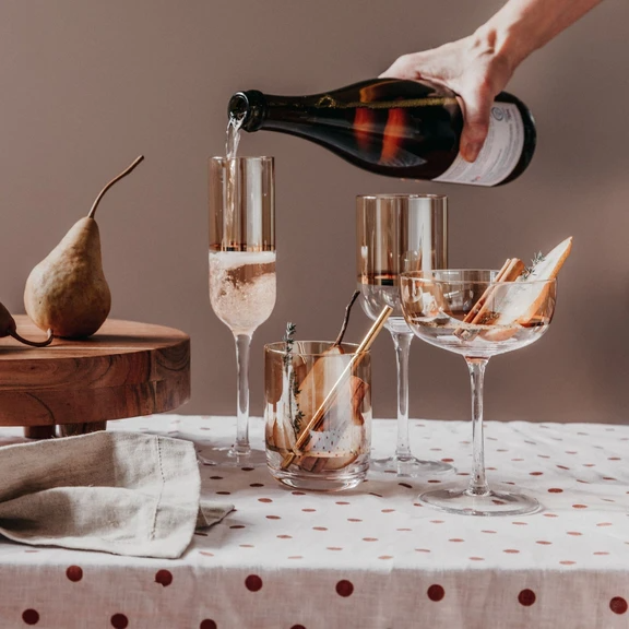 Gilda Wine Glass | Amber Set Of Two