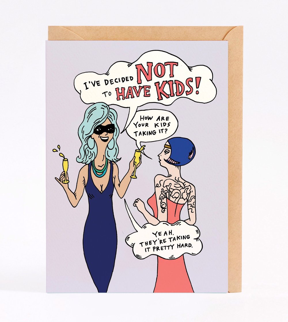 No Kids Tonight Card