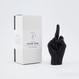 F*ck You Hand Gesture Candle | Black