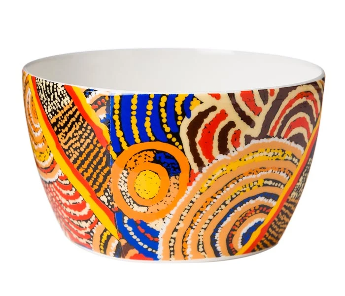 Aboriginal Art Fine Bone China Bowl | Nora Davidson
