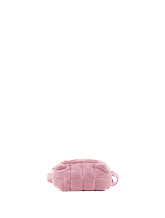 cilou puffy belt bag | wool cameo blush