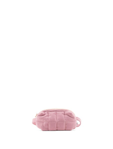 cilou puffy belt bag | wool cameo blush