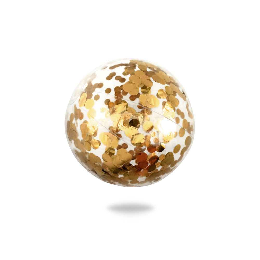 Minnidip Confetti Beach Ball | Gold