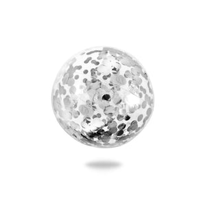 Minnidip Confetti Beach Ball | Silver