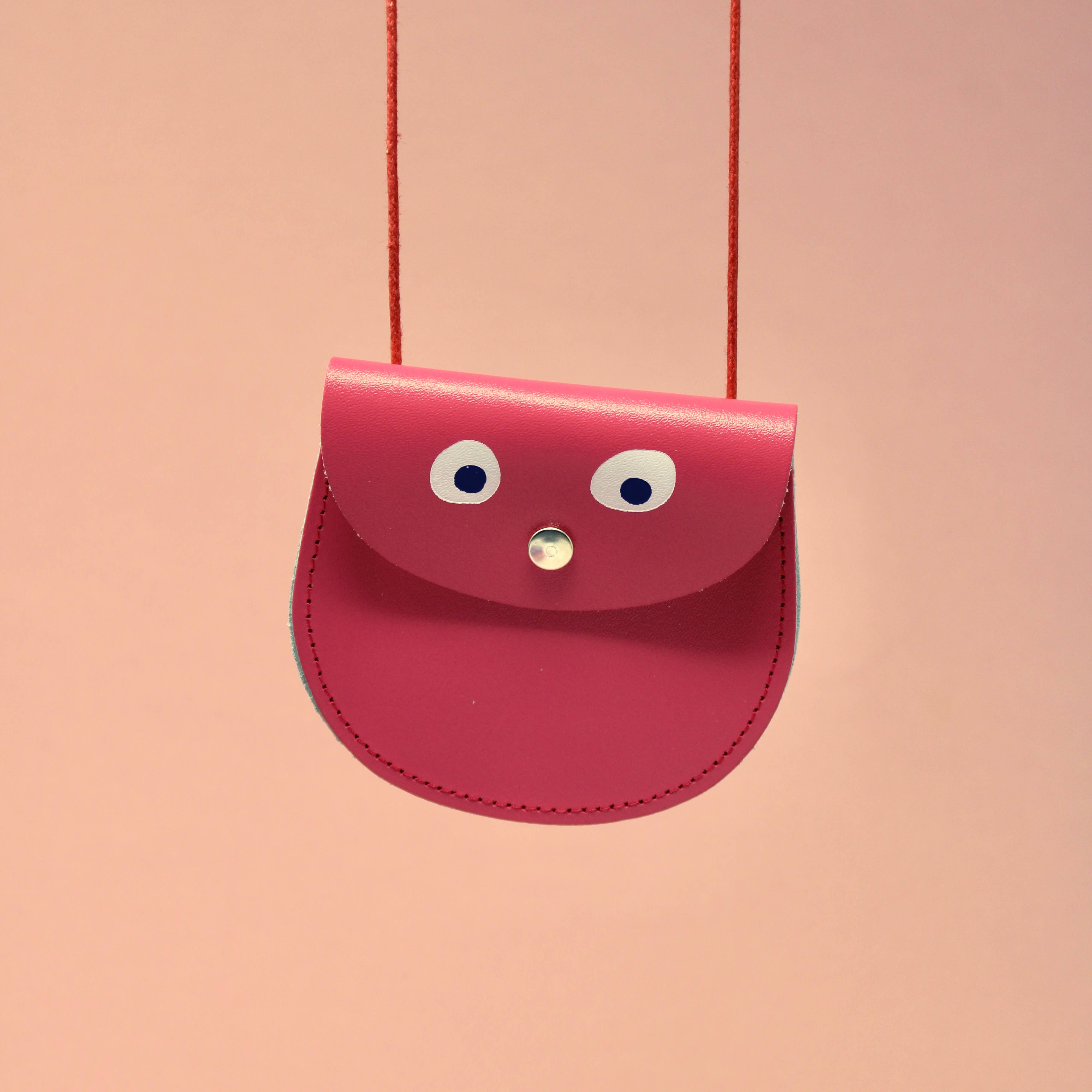 Googly Eye Pocket Money Purse | New Pink