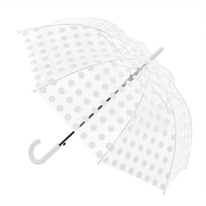 Deluxe Auto PVC Umbrella | White Spot