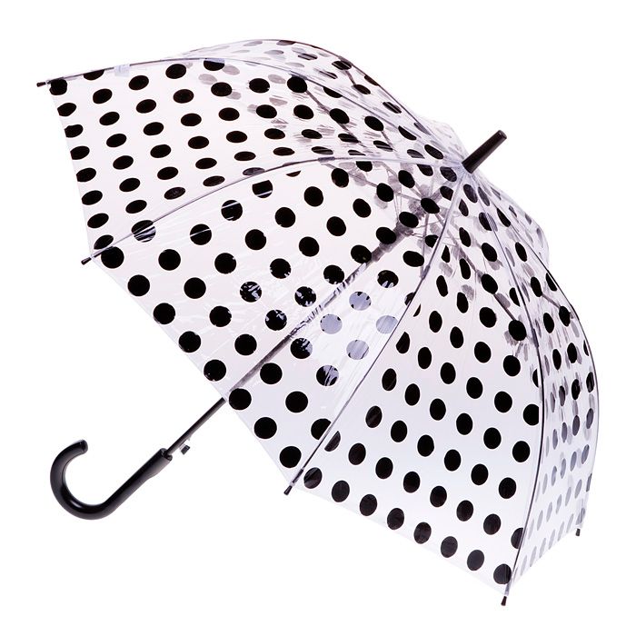 Deluxe Auto PVC Umbrella | Black Spot
