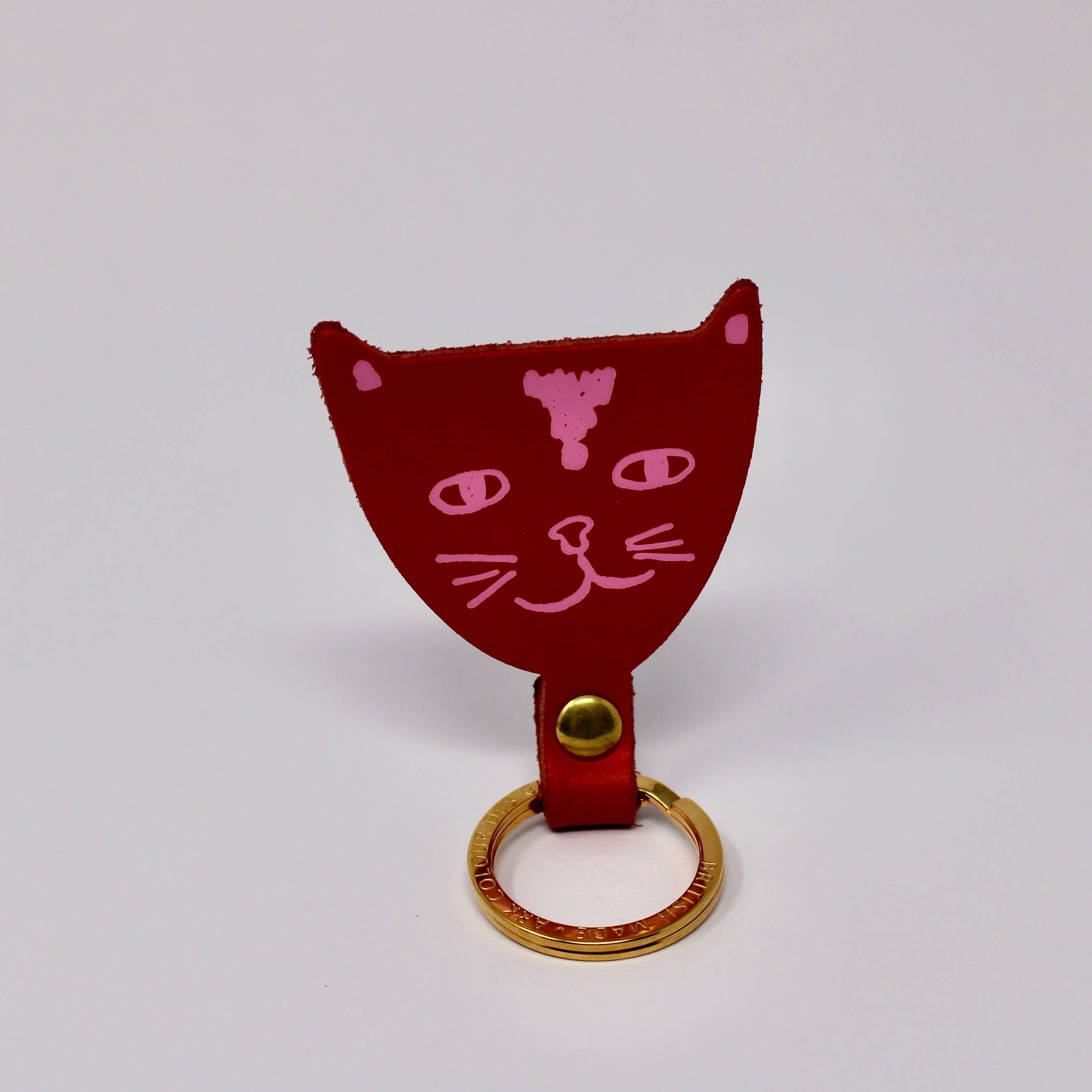 Cat Key Fob | Magenta