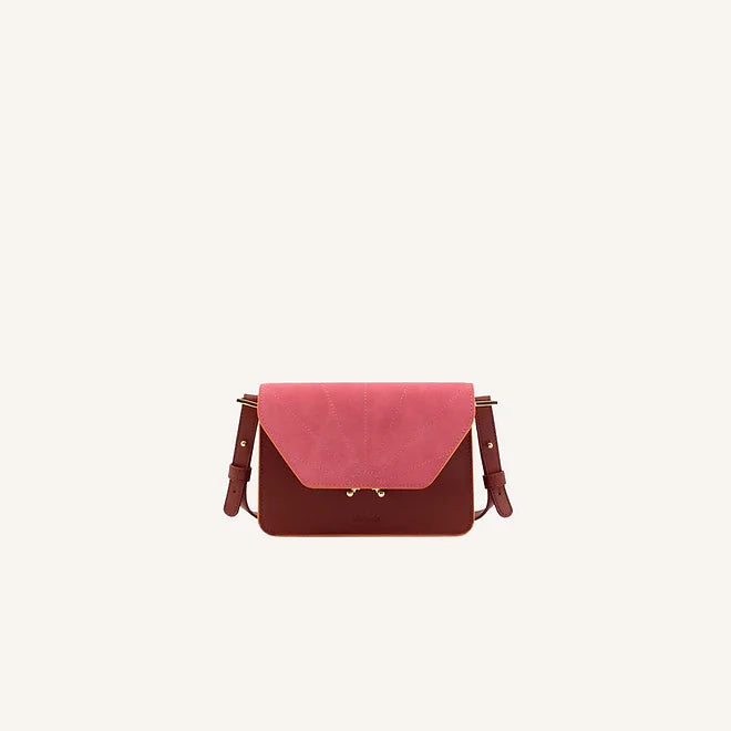 The Sticky Sis Club | shoulder bag | vin rouge + tulip pink