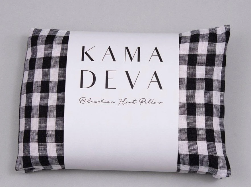 Relaxation Heat Pillow | Black Gingham