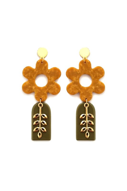 Sweet-Talker Earrings | Mustard