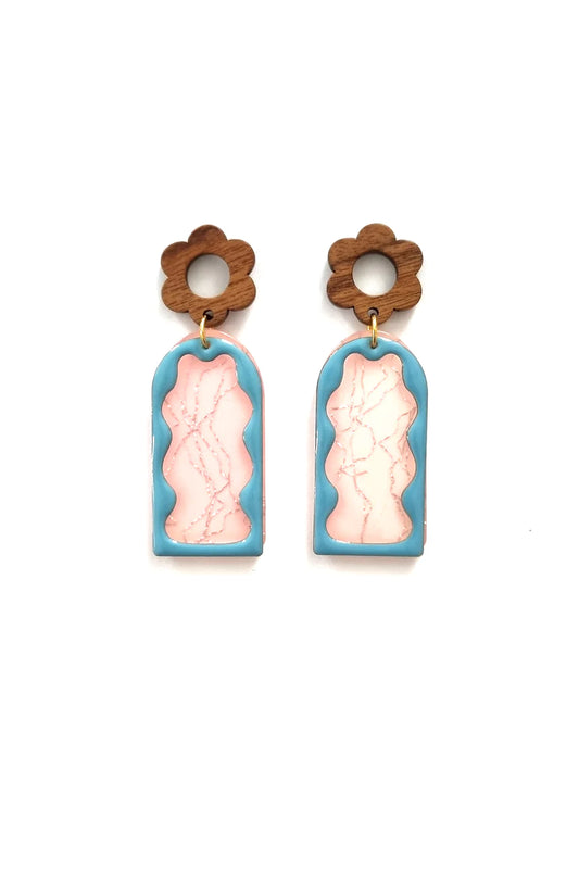 Mixtape Earrings | Pink / Blue