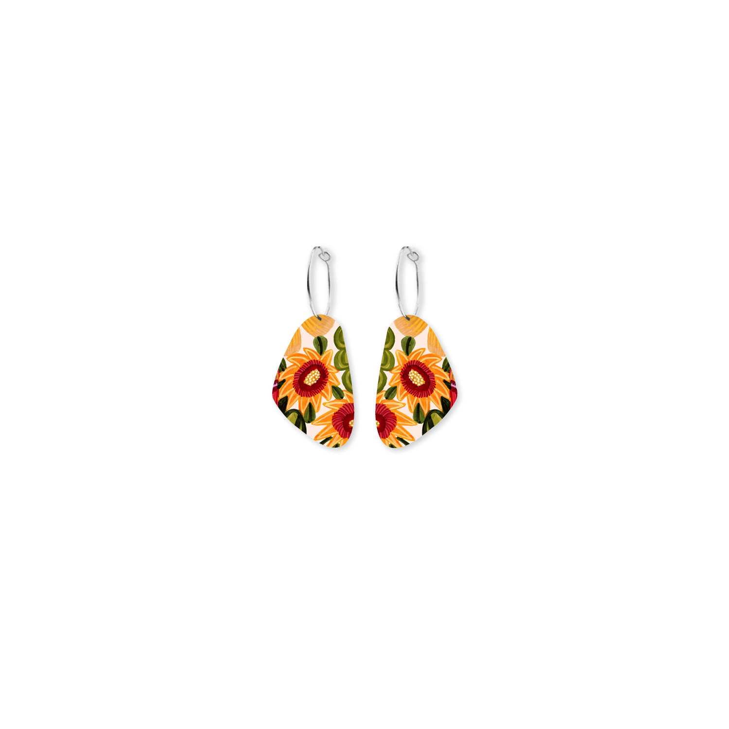Pippi Hoop Earrings |  Kirsten Katz Sunflower