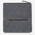 feel the night clutch | slate grey