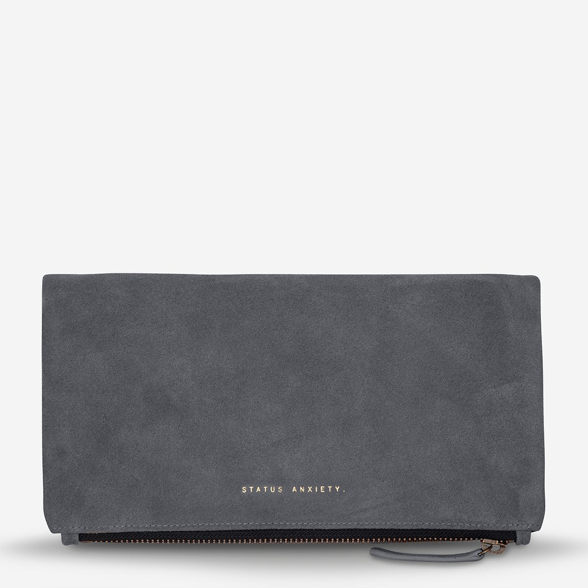 feel the night clutch | slate grey