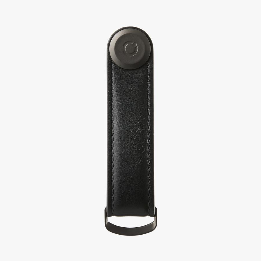 Key Organiser Leather | black with black stitching