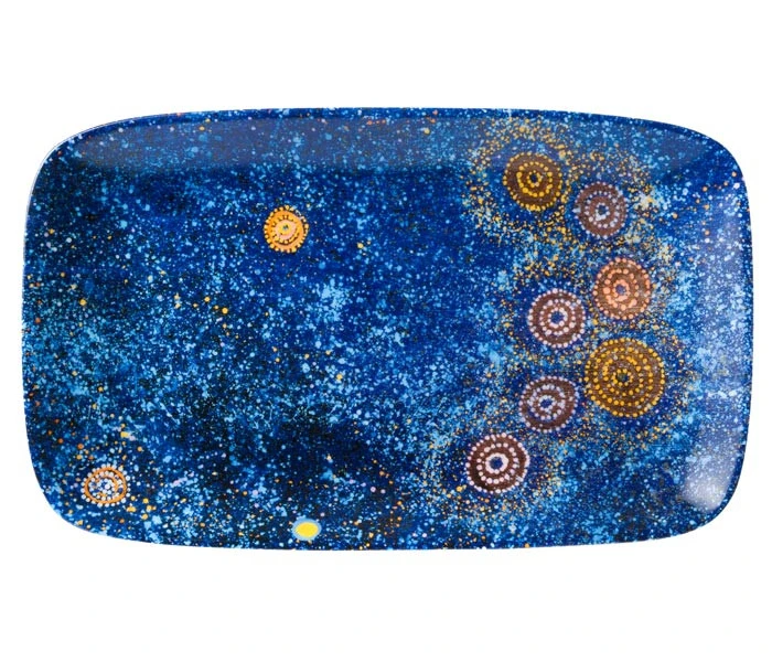 Aboriginal Art Bone China Plate | Various Colours