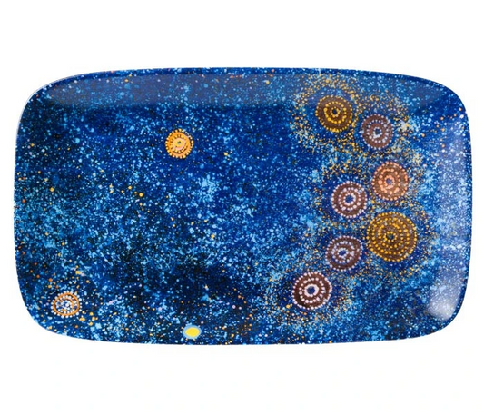 Aboriginal Art Bone China Plate | Various Colours