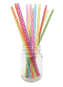 Rainbow Party Straws