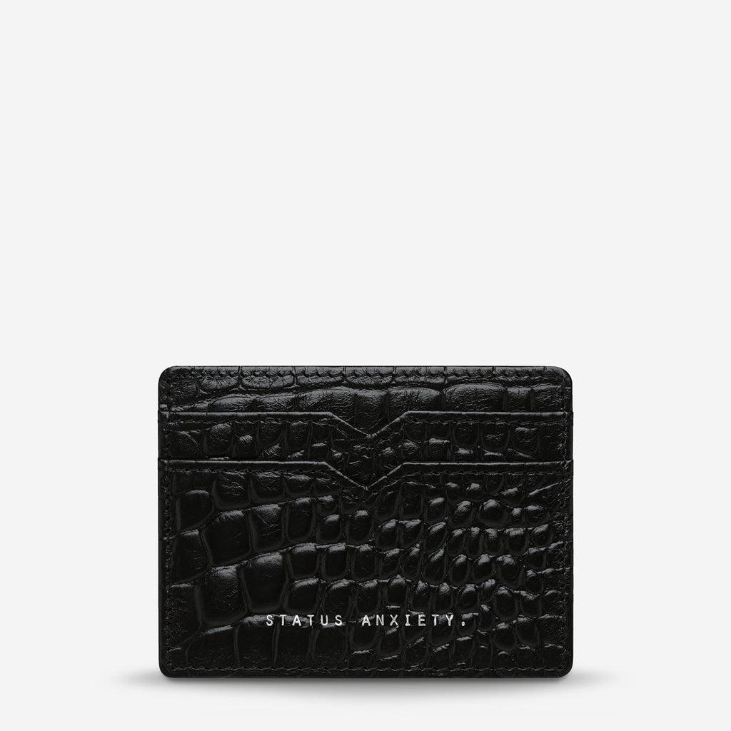 together for now wallet | croc emboss black