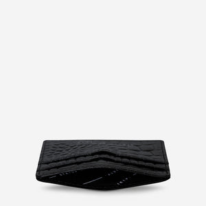 together for now wallet | croc emboss black
